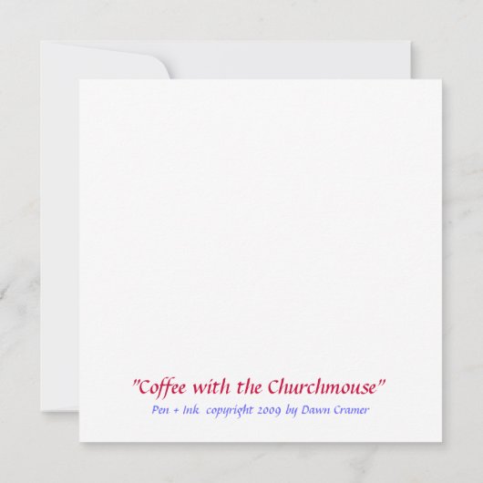 Kaffee mit der Churchmaus (Rückseite)