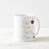 Kaffee mit einer Seite des Gebets Kaffeetasse (VorderseiteRechts)