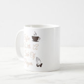 Kaffee mit einer Seite des Gebets Kaffeetasse (Vorderseite Links)