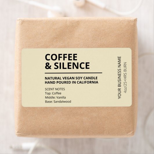 Kaffee mit farbigen Tan-Kerzenplatten (Insitu)