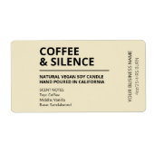 Kaffee mit farbigen Tan-Kerzenplatten (Vorne)