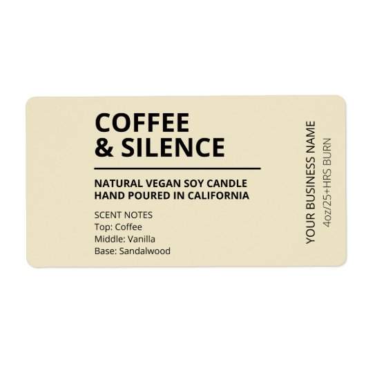 Kaffee mit farbigen Tan-Kerzenplatten (Vorne)