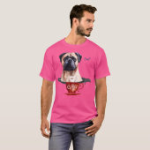 Kaffee mit Fawn Boxer T-Shirt (Vorne ganz)