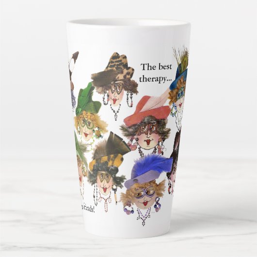 Kaffee mit Freunden groß 17 oz. Milchtasse (Vorderseite)