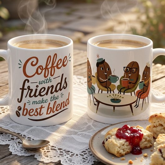 Kaffee mit Freunden Kaffeetasse
