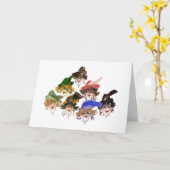 Kaffee mit Freunden Karte (Gelbe Blume)