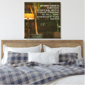 Kaffee mit Freundtherapie Leinwanddruck (Insitu (Schlafzimmer))