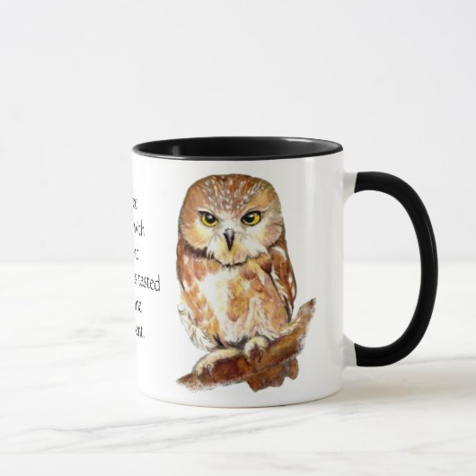 Kaffee mit "Friends"-Angebot und Niedliches Owl Tasse (Rechts)