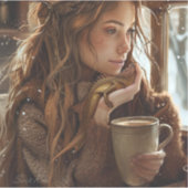 Kaffee mit Friends-Aufkleber Aufkleber (Vorderseite)