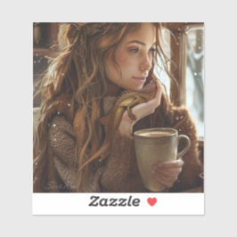 Kaffee mit Friends-Aufkleber Aufkleber