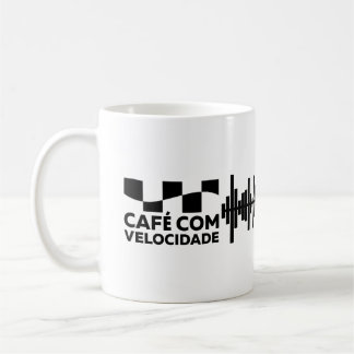 Kaffee mit Geschwindigkeit - Weißer klassischer Kaffeetasse