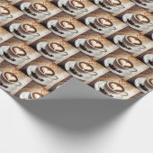 Kaffee mit Herz und Bohnen Geschenkpapier (Ecke)