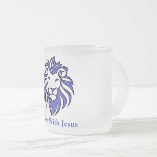 Kaffee mit Jesus Mattglastasse (VorderseiteRechts)