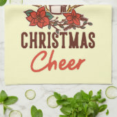 Kaffee mit Kaffee und Weihnachtskaffee Geschirrtuch (Gefaltet)