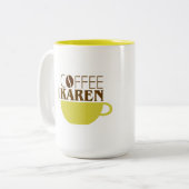Kaffee mit Karen 15 Unze. Tasse (Vorderseite Links)