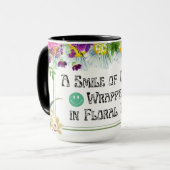 Kaffee mit Lächeln Tasse (Vorderseite Links)