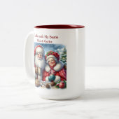 Kaffee mit meiner Bestie-Kaffee-Tasse Zweifarbige Tasse (Vorderseite Links)