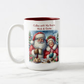 Kaffee mit meiner Bestie-Kaffee-Tasse Zweifarbige Tasse (Links)