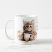 Kaffee mit meiner Katze Kaffeetasse (Links)