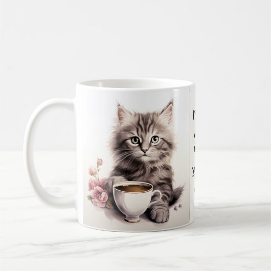 Kaffee mit meiner Katze Kaffeetasse (Links)