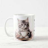 Kaffee mit meiner Katze Kaffeetasse (Links)