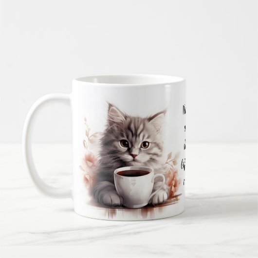 Kaffee mit meiner Katze Kaffeetasse (Links)