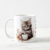 Kaffee mit meiner Katze Kaffeetasse (Links)