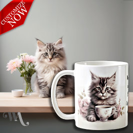 Kaffee mit meiner Katze Kaffeetasse