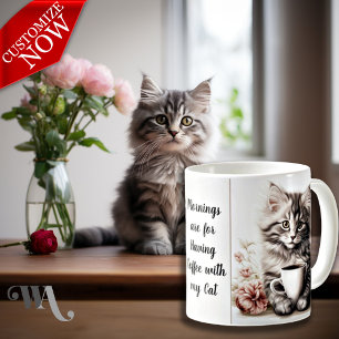 Kaffee mit meiner Katze Kaffeetasse