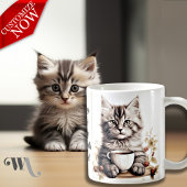 Kaffee mit meiner Katze Kaffeetasse
