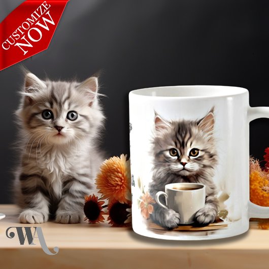 Kaffee mit meiner Katze Kaffeetasse