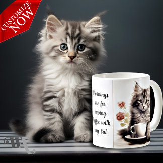 Kaffee mit meiner Katze Kaffeetasse