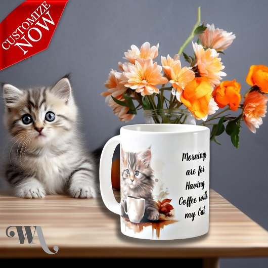 Kaffee mit meiner Katze Kaffeetasse
