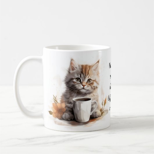 Kaffee mit meiner Katze Kaffeetasse (Links)