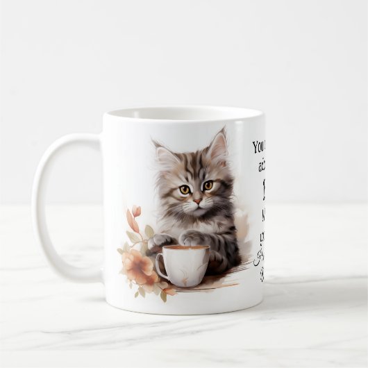 Kaffee mit meiner Katze Kaffeetasse (Links)