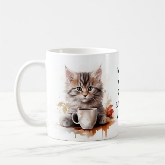 Kaffee mit meiner Katze Kaffeetasse (Links)