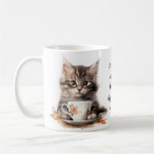 Kaffee mit meiner Katze Kaffeetasse (Links)