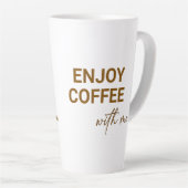 Kaffee mit mir genießen milchtasse (Rechte Ecke)