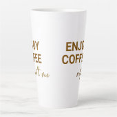 Kaffee mit mir genießen milchtasse (Vorderseite)