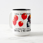 Kaffee mit rückständiger Tasse (Vorderseite Links)