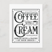 Kaffee mit Sahne Postkarte (Vorderseite)