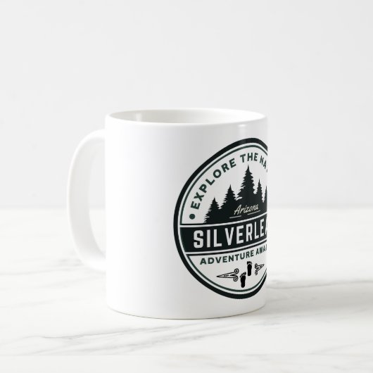 Kaffee mit SilverLeaf Kaffeetasse (Vorderseite Links)
