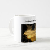 Kaffee mit Sonnenuntergang Kaffeetasse (Vorderseite Links)