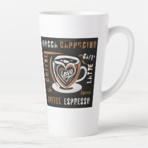 Kaffee Mocca Cappucino Esspreso Cafe'Latte Milchtasse