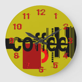 Kaffee Moderne Minimalistische Uhr