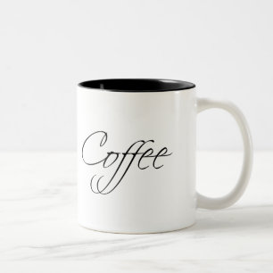 Kaffee Moderne Typografie Zweifarbige Tasse