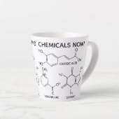 Kaffee Molecules Cup O' Chemicals Custom Latte Milchtasse (Rechte Ecke)