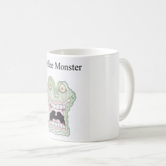 KAFFEE-MONSTER KAFFEETASSE (VorderseiteRechts)