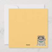 Kaffee-Mops Feiertagskarte (Rückseite)