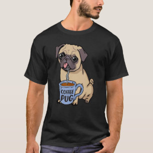 Kaffee Mops Hund ist Liebe, ich Liebe mein Mops Ba T-Shirt